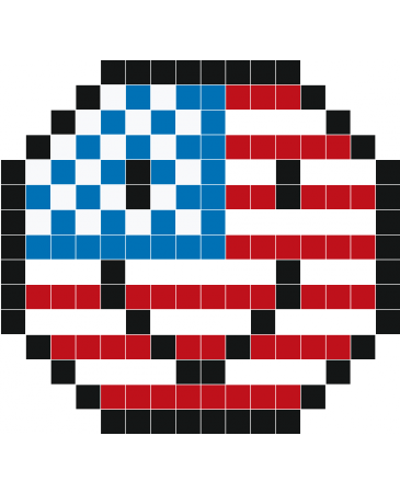 pixel art drapeau