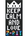 Keep Calm and Love 8Bit