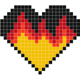 the fire in the hearth 